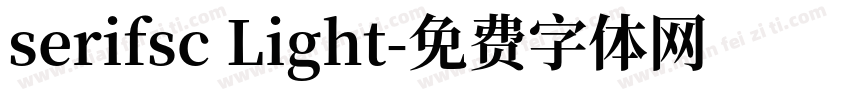 serifsc Light字体转换